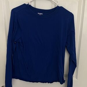 Old Navy Deep Blue Crew Neck Top